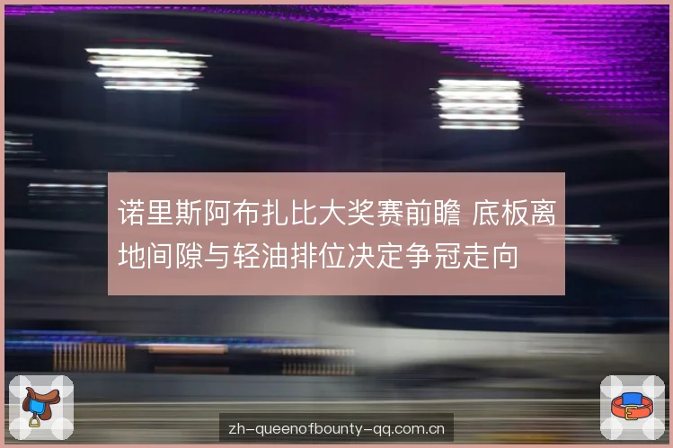 诺里斯阿布扎比大奖赛前瞻 底板离地间隙与轻油排位决定争冠走向 诺里斯阿布扎比大奖赛前瞻 底板离地间隙与轻油排位决定争冠走向